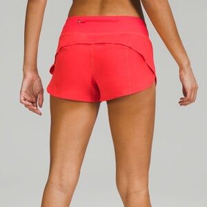 Lululemon Athletica Speed Up LR Shorts 2.5” Lined Dark Red
